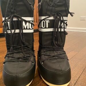 Moon Boot Nylon Black Snow Boots